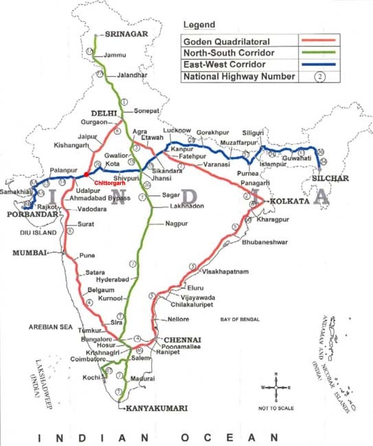Map Of Delhi City. (Road Map for Delhi to