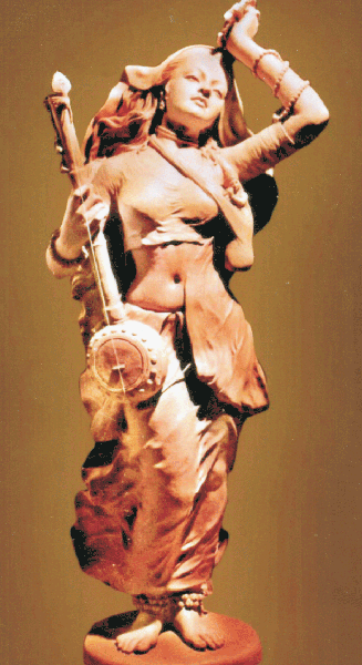 Click to see the full size picture  of Statue of Meera Bai (327Wx600H)