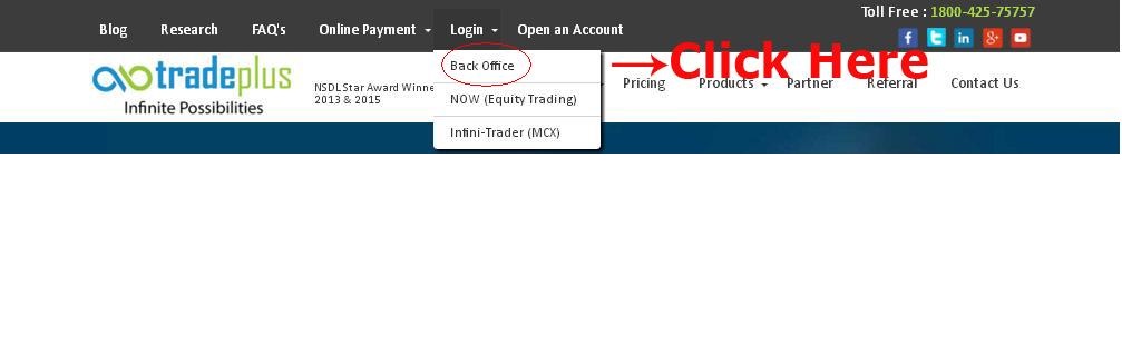 Apply IPO with Tradeplus Online - Step 1