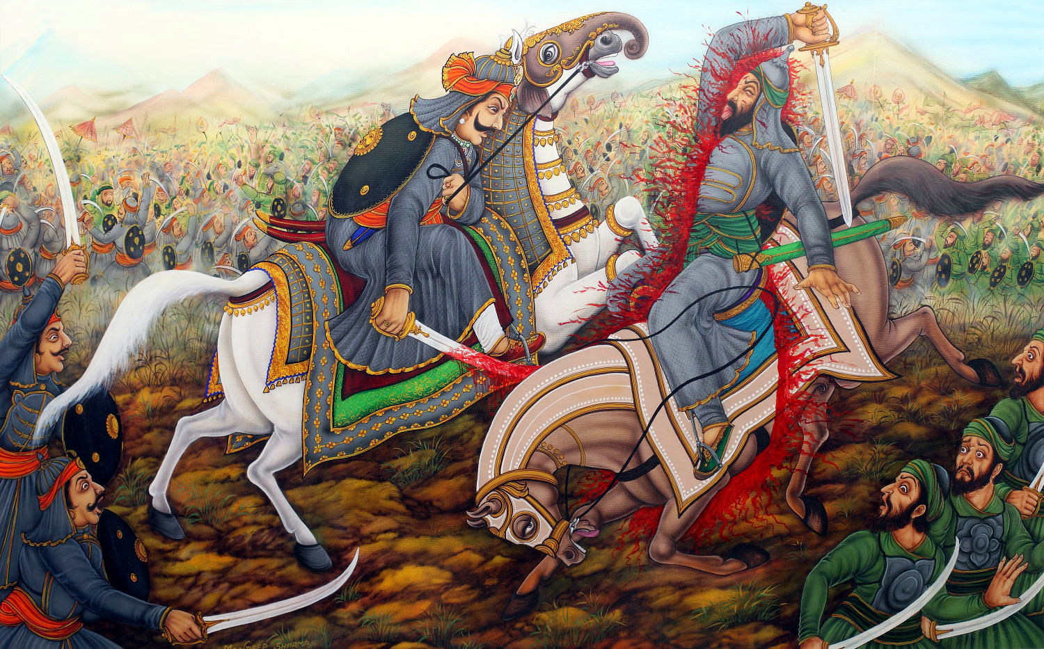 Maharana Pratap in Battle of Haldighati